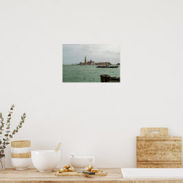 San Giorgio Maggiore-kyrkan & Venetianska lagunen Poster