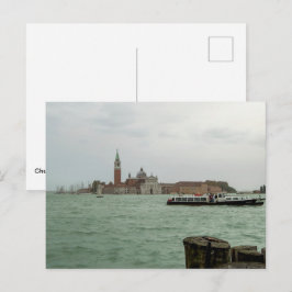 San Giorgio Maggiore-kyrkan & Venetianska lagunen Vykort