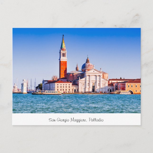 San Giorgio Maggiore, Palladio Vykort (Framsida)