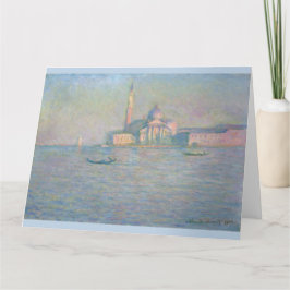 San Giorgio Maggiore Venice kyrka av Monet Kort
