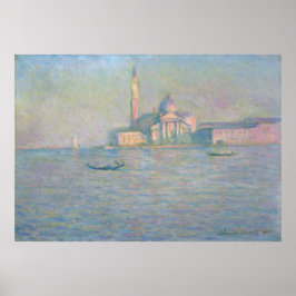 San Giorgio Maggiore Venice kyrka av Monet Poster