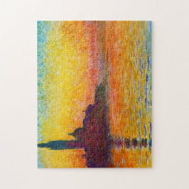 San Giorgio Maggiore vid Dusk Claude Monet Pussel
