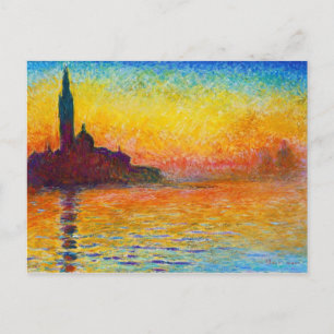 San Giorgio Maggiore vid Dusk Claude Monet Vykort