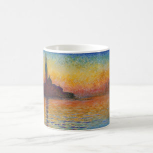 San Giorgio Maggiore vid Dusk (från Claude Monet) Kaffemugg