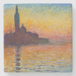 San Giorgio Maggiore vid Dusk (från Claude Monet) Stenunderlägg