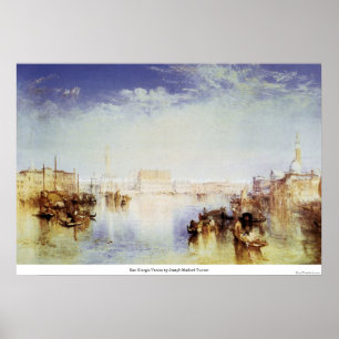 San Giorgio Venedig av den Joseph Mallord turner Poster