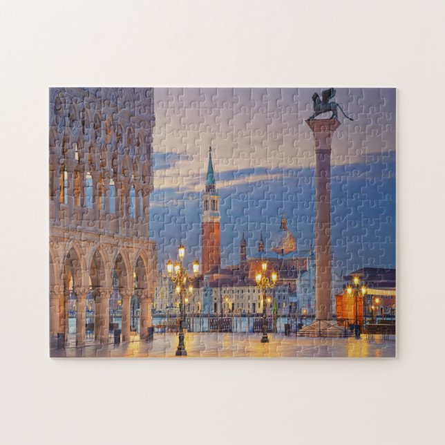 San Giorgio Venice Italien Jigszle Puzzle Pussel (Horisontell)