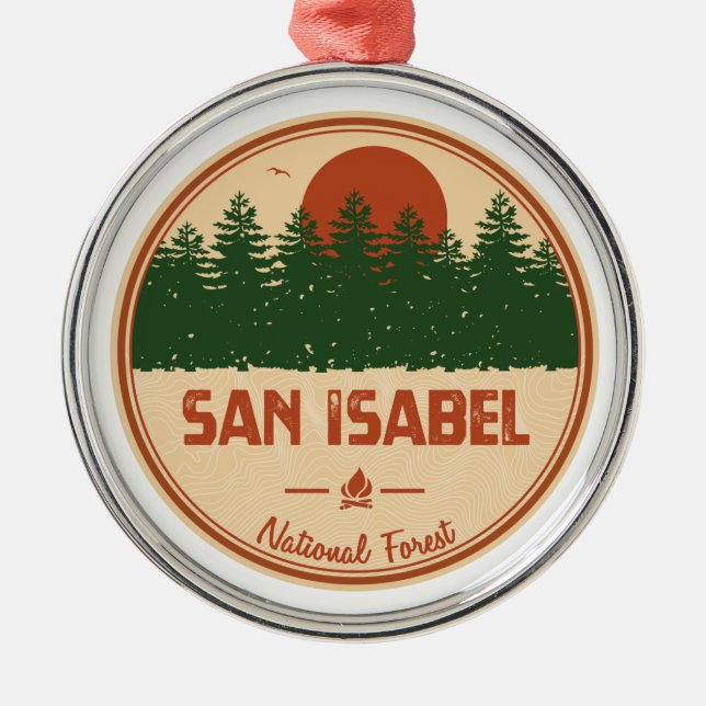 San Isabel National Forest Julgransprydnad Metall (Framsidan)