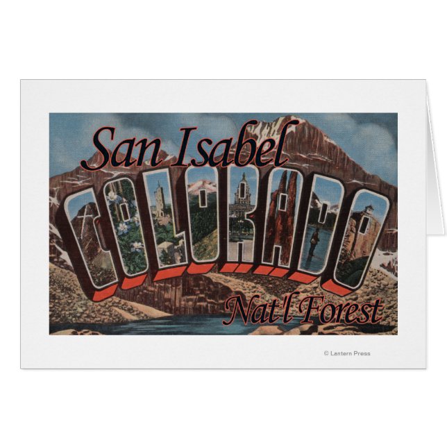 San Isabel Nat'l Forest, Colorado Hälsningskort (Framsidan Horizontal)