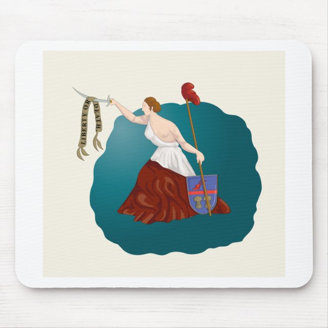 San Jacinto flaggaT-tröja Musmatta (Framsidan)