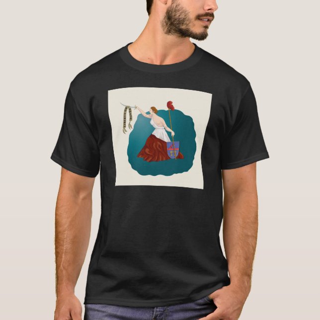 San Jacinto flaggaT-tröja T Shirt (Framsida)