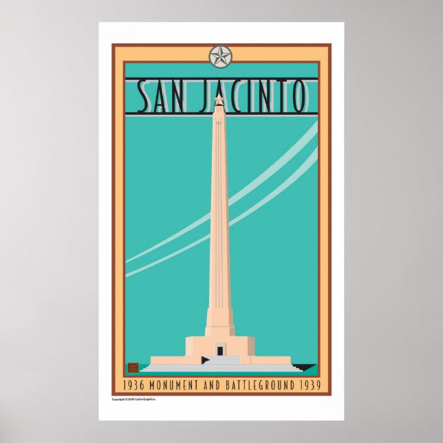 San Jacinto Monument-Poster Poster (Framsidan)