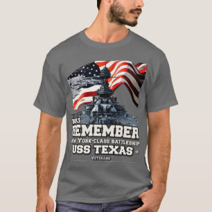 San Jacinto USS TEXAS US BB35-batteri T Shirt