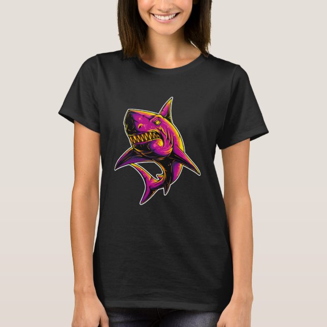 San Jose 408 Shark City Hella San Jose Shark Tank T Shirt (Framsida)