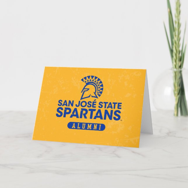 San Jose bedrövade statliga Spartans Kort (Framsida)