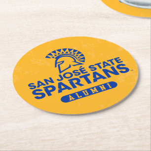 San Jose bedrövade statliga Spartans Underlägg Papper Rund