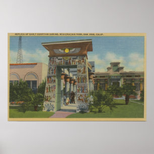 San Jose CA - kopia av den egyptiska relikskrinen Poster