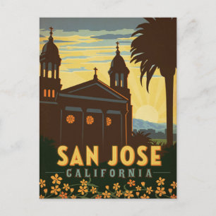 San Jose, CA Vykort
