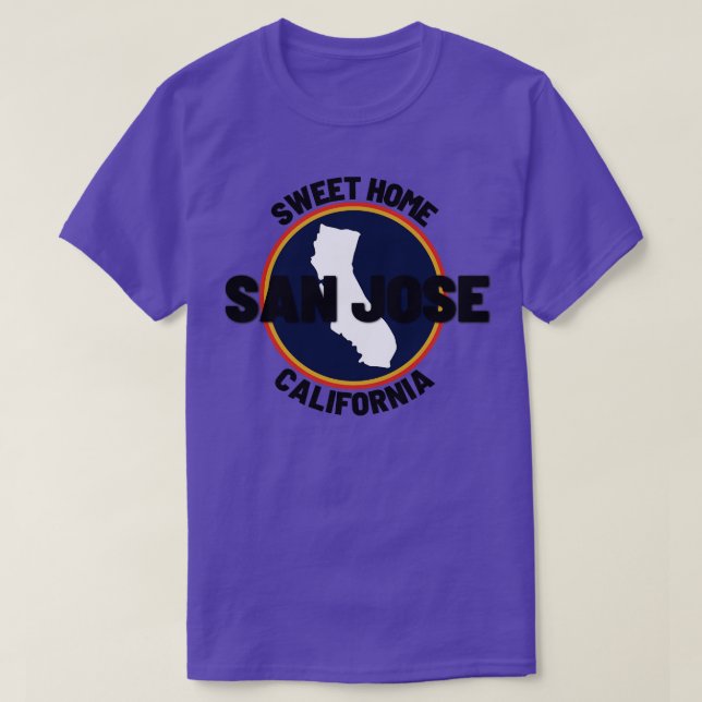 San Jose California 10 T Shirt (Design framsida)