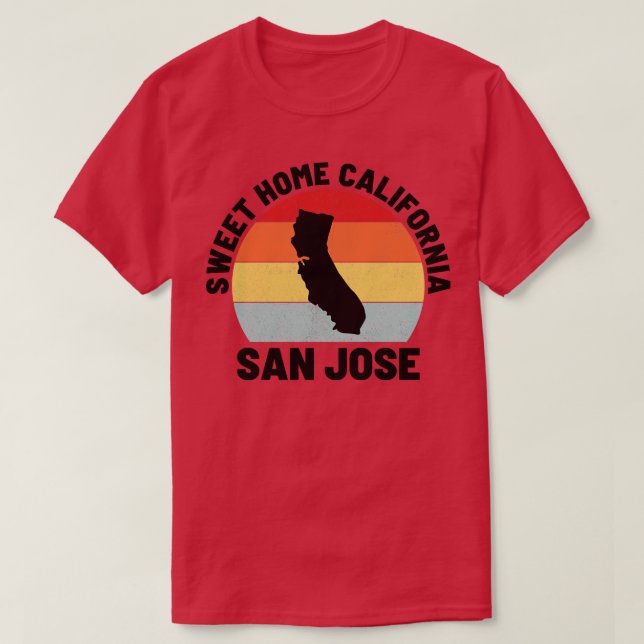 San Jose California 2 T Shirt (Design framsida)