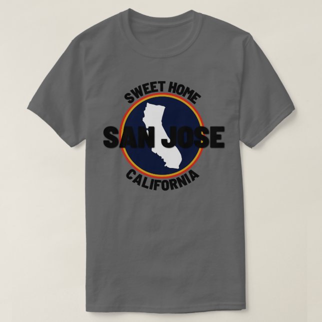 San Jose California 3 T Shirt (Design framsida)