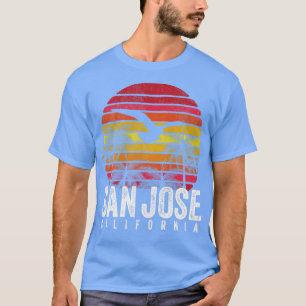 San Jose California CA Vintage Retro Distress St T Shirt