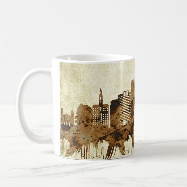San Jose California Cityscape Kaffemugg (Vänster)