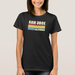 San Jose California Pride Rainbow Flagga Gay pride T Shirt