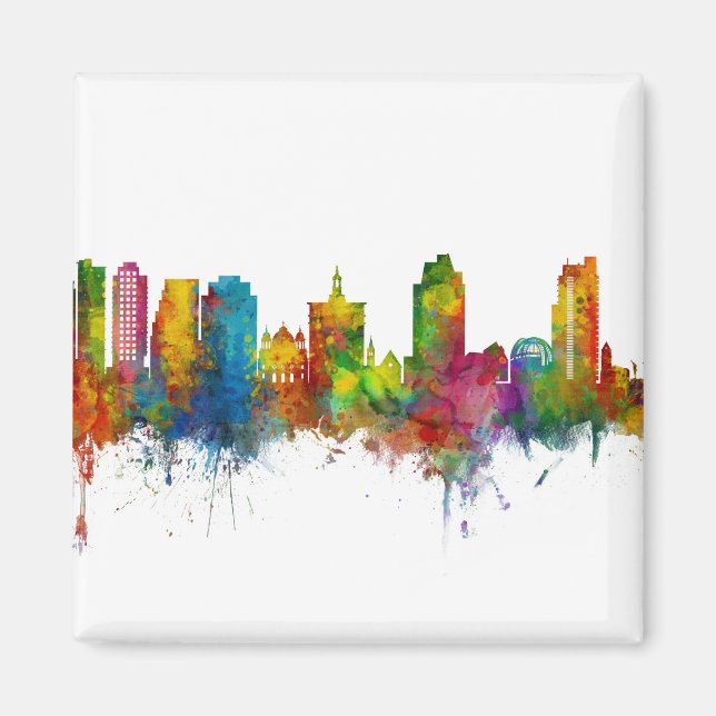 San Jose California Skyline Magnet (Framsidan)