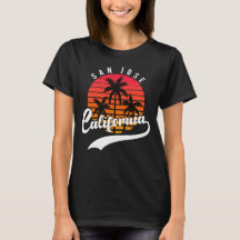 San Jose, California Solnedgång Dam T-Shirt