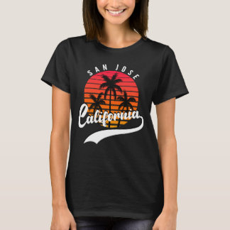 San Jose, California Solnedgång Dam T-Shirt