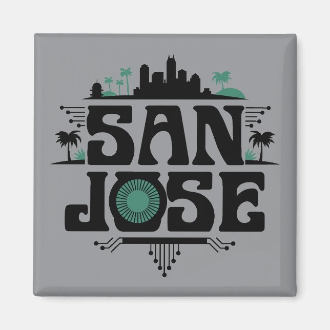 San Jose California United States Magnet (Framsidan)