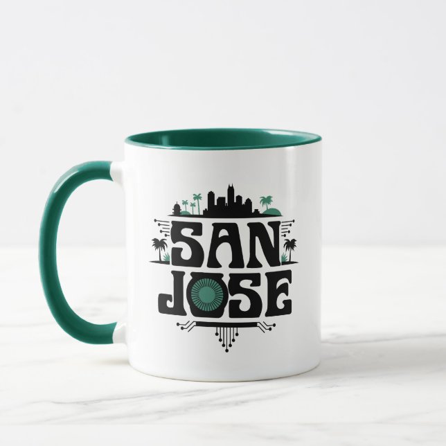 San Jose California United States Mugg (Vänster)