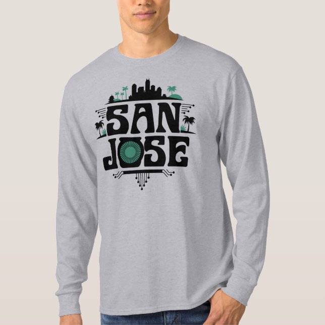San Jose California United States T Shirt (Framsida)