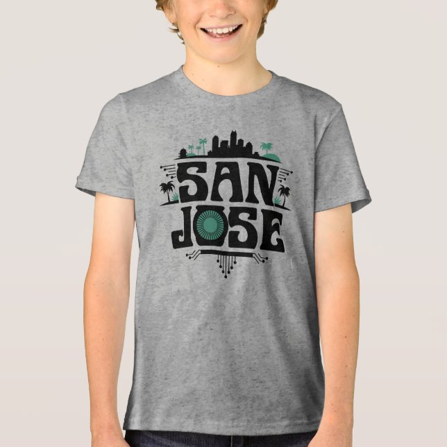 San Jose California United States T Shirt (Framsida)