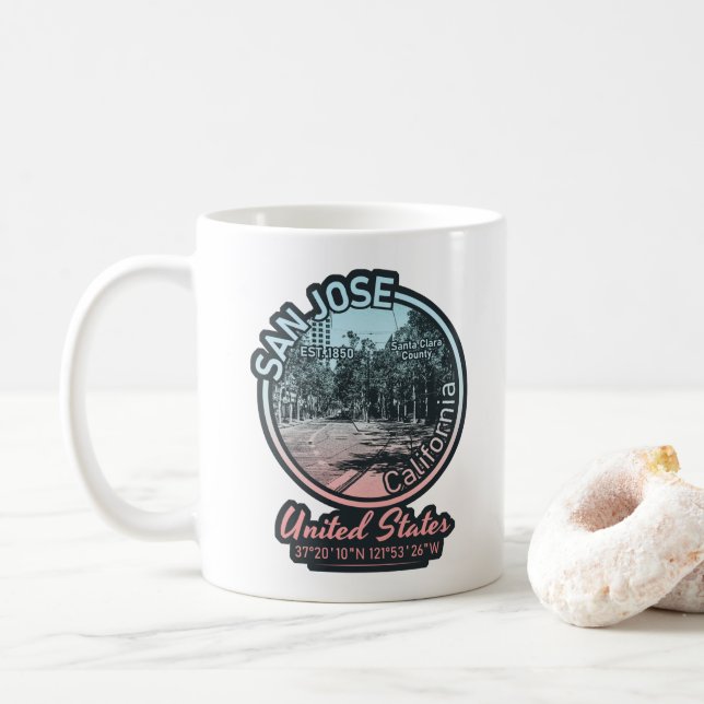 SAN JOSE - CALIFORNIA-VINTAGE KAFFEMUGG (Med munk)
