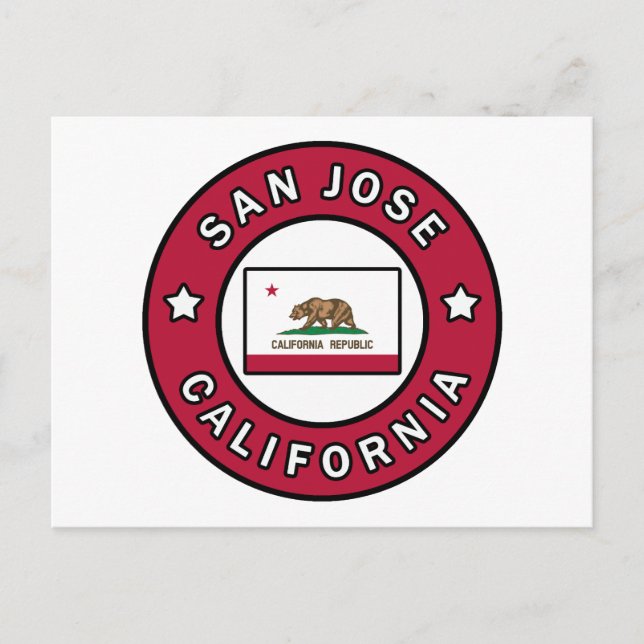 San Jose California Vykort (Framsida)
