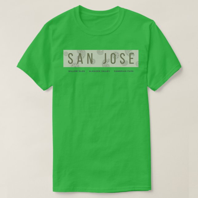 SAN JOSE California Willow Glen Almaden Valley Cam T Shirt (Design framsida)