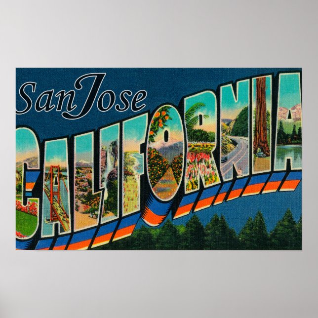San Jose, CaliforniaLarge Brev Scenes Poster (Framsidan)