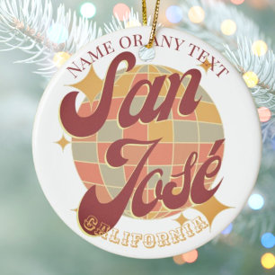 San José City Kalifornien USA Julgransprydnad Keramik
