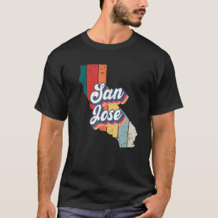 San Jose City Retro Vintage Hemstad Kalifornien T Shirt
