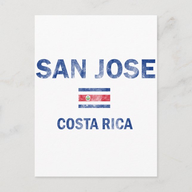 San Jose Costa Rica-design Vykort (Framsida)