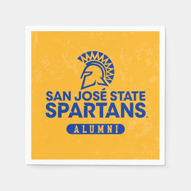 San Jose delstat Spartans Distress Pappersservett (Framsidan)