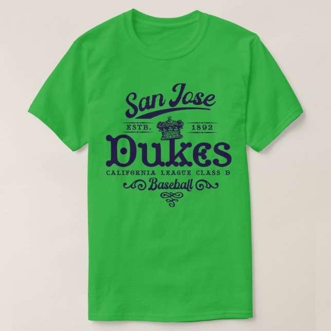 San Jose Dukes Baseball T Shirt (Design framsida)
