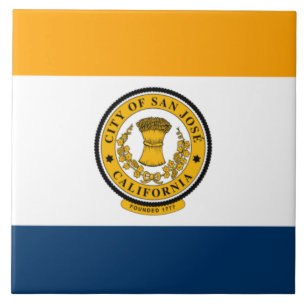 San José-Flagga (Kalifornien) Kakelplatta