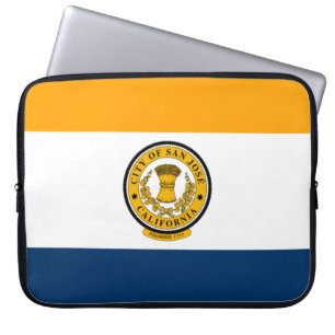 San José-Flagga (Kalifornien) Laptop Fodral