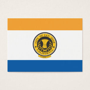 San Jose-flagga stad Visitkort