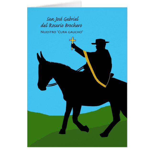 San José Gabriel Brochero, Nuestro Cura Gaucho Hälsningskort (Framsidan)