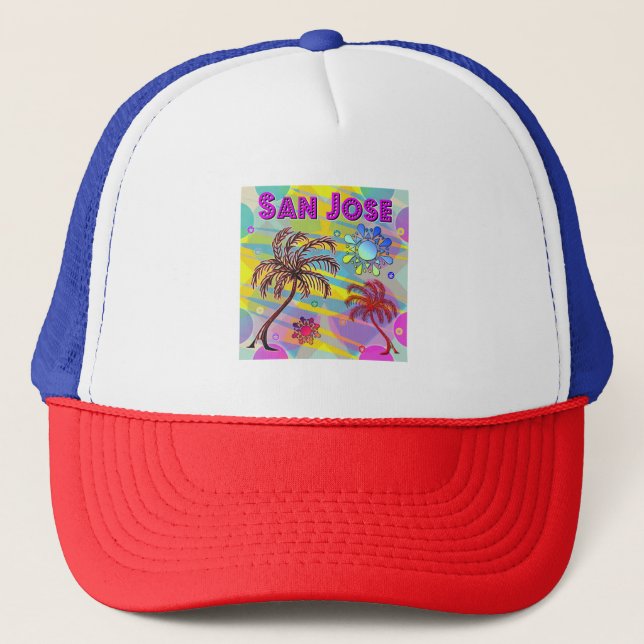 San Jose Glad och Förhoppningsfull Hatt Keps (Framsida)