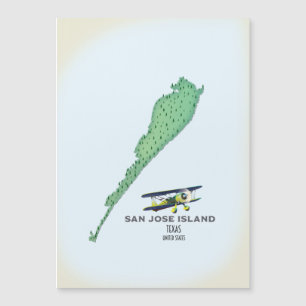 San José Island Texas USA karta
